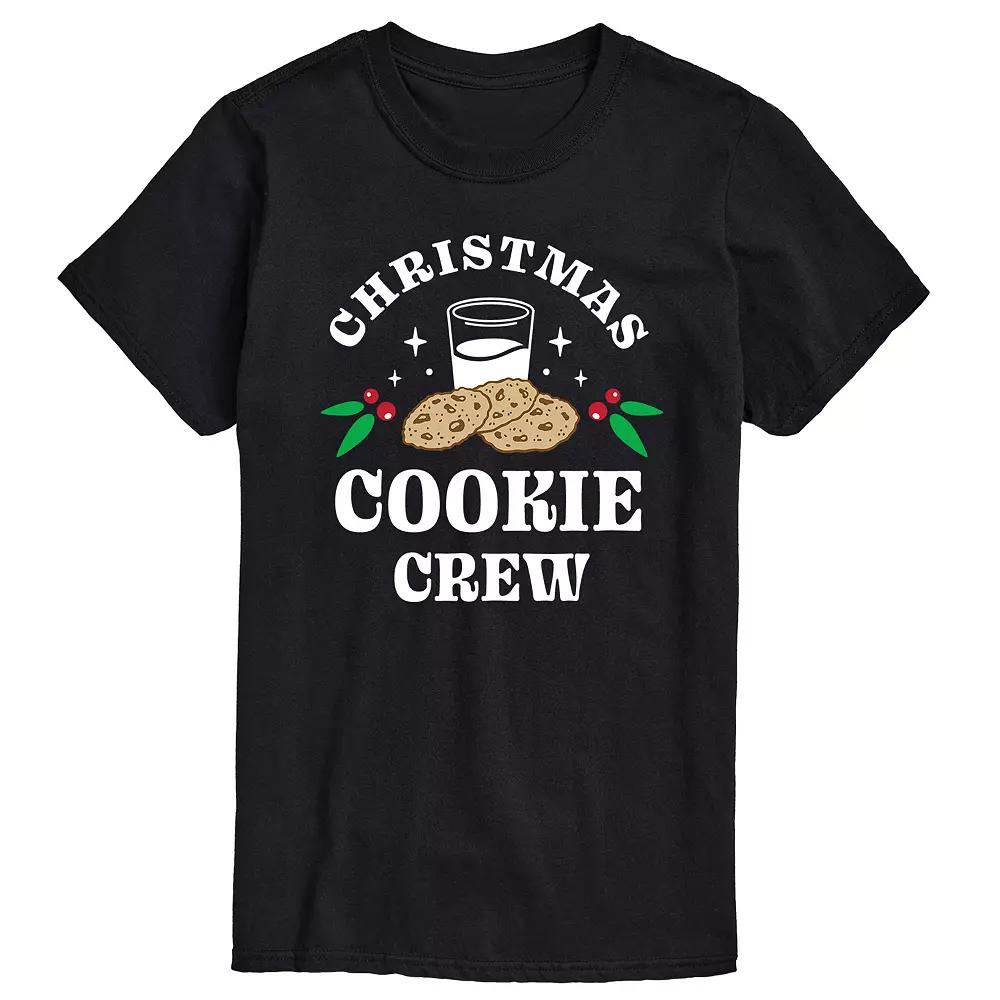 Big & Tall Christmas Cookie Crew Tee, Men's,  Product Image
