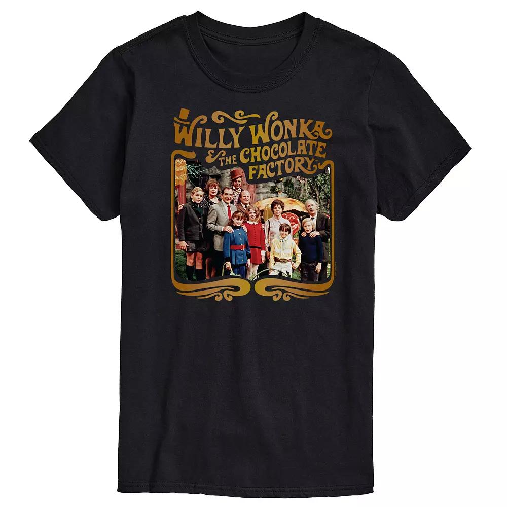 Men's Willy Wonka Cast Photo Graphic Tee,  Product Image
