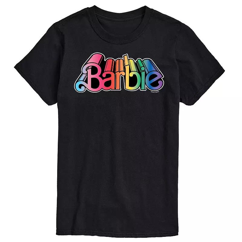 Men's Barbie Pride Logo Graphic Tee,  Product Image