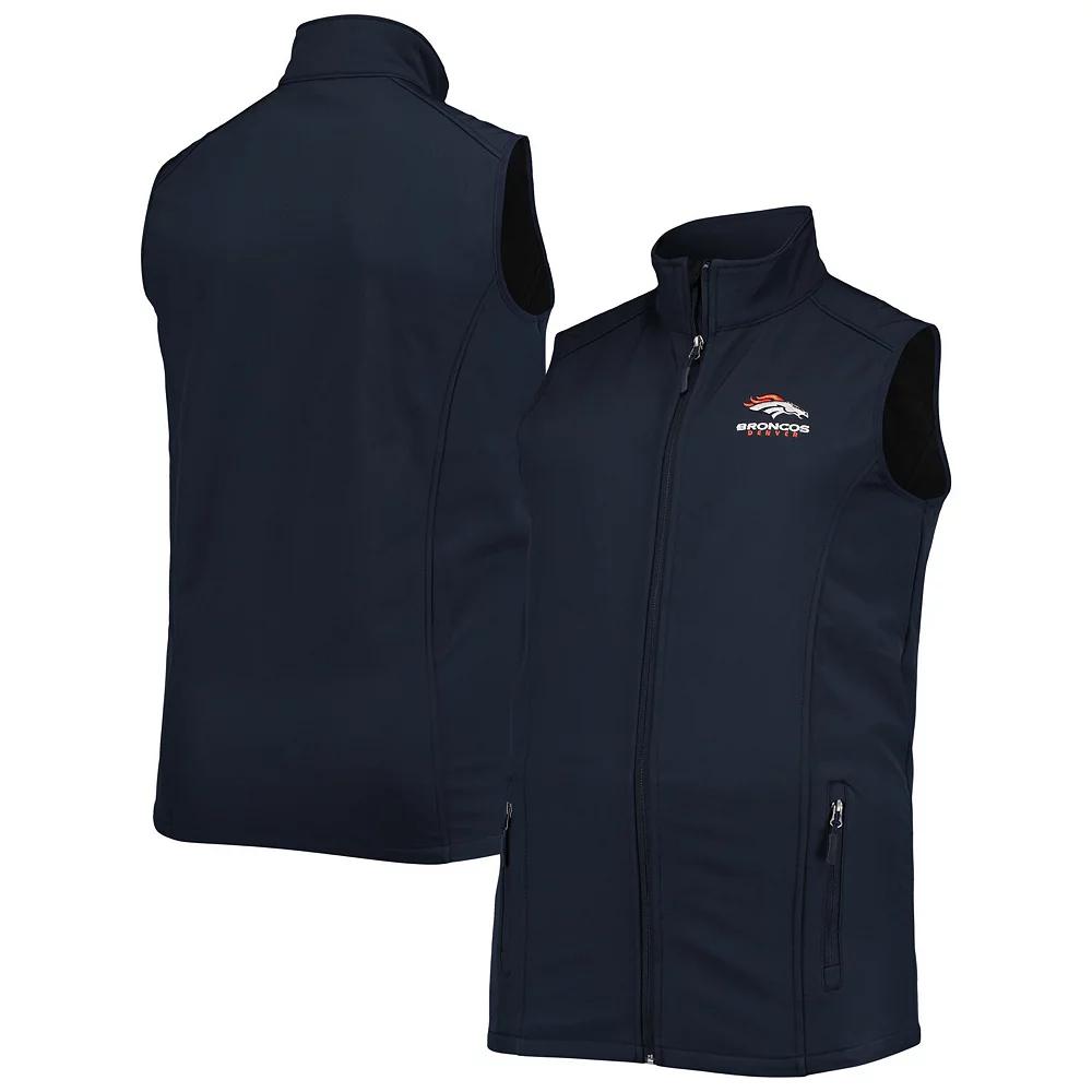 Men's Dunbrooke Navy Denver Broncos Big & Tall Archer Softshell Full-Zip Vest, Size: LT, Blue Product Image