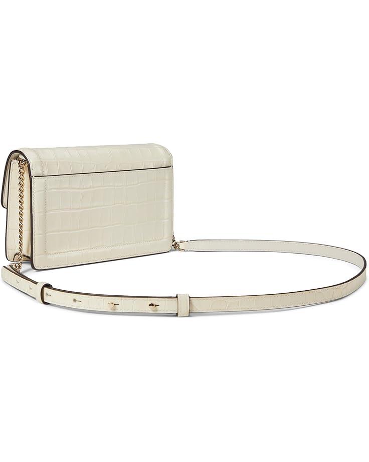 Kate Spade New York Knott Croc Embossed Leather Flap Crossbody Product Image