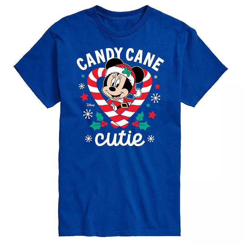 Disney's Minnie Mouse Men's Candy Cane Cutie Graphic Tee,  Product Image