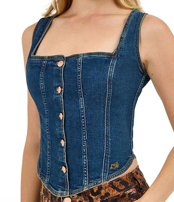 Wrangler® x Lainey Wilson Pony Up Bustier Denim Top Product Image