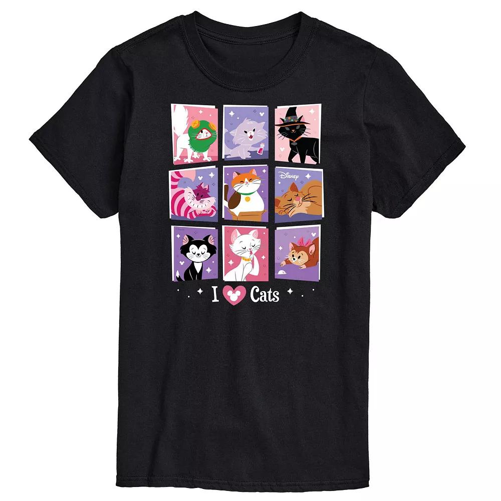 Disney's Men's Grid Of Assorted Cats Graphic Tee,  Product Image