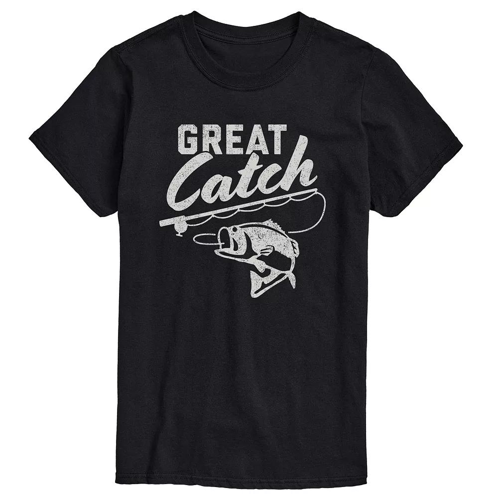 Big & Tall Great Catch Graphic Tee, Men's,  Product Image