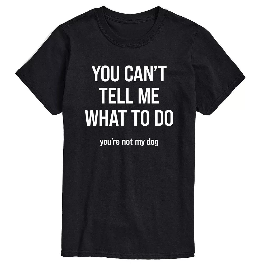 Big & Tall Can't Tell Me Cat Graphic Tee, Men's,  Product Image
