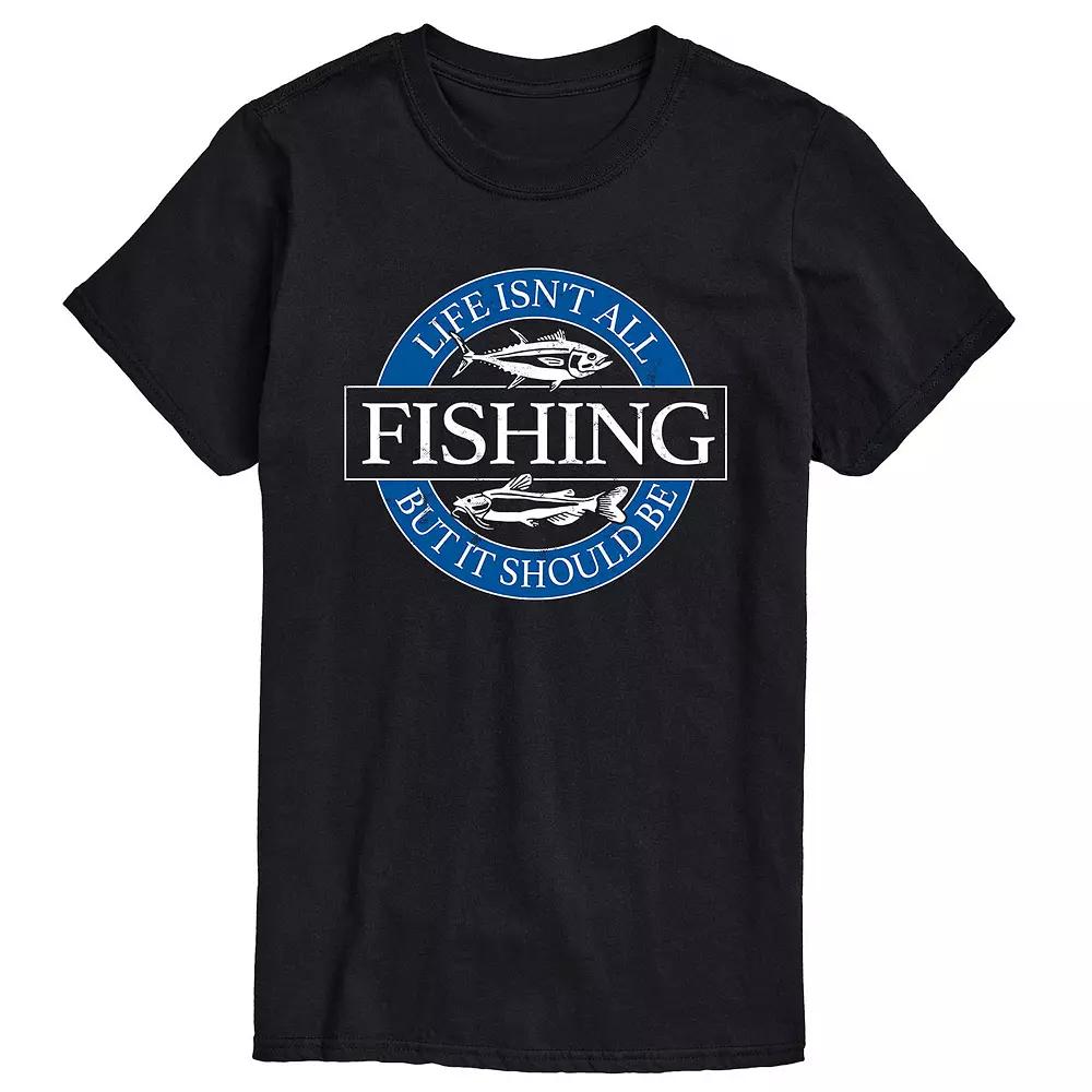 Big & Tall Life Fishing Tee, Men's,  Product Image