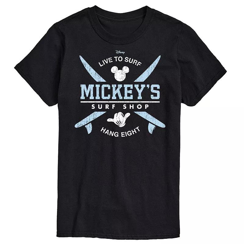 Disney's Mickey Mouse Big & Tall Surf Shop Graphic Tee, Men's,  Product Image