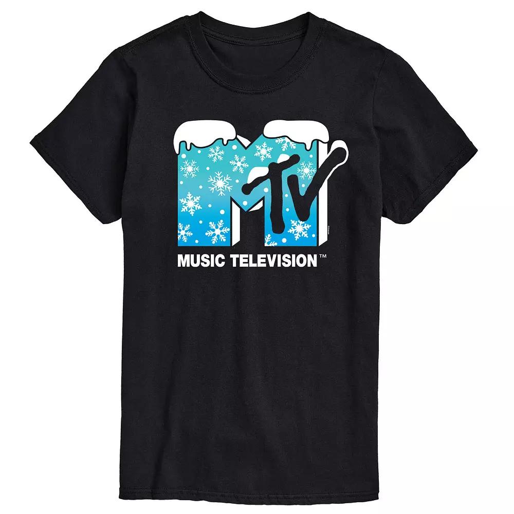 Big & Tall MTV Snowflakes Logo Graphic Tee, Men's,  Product Image
