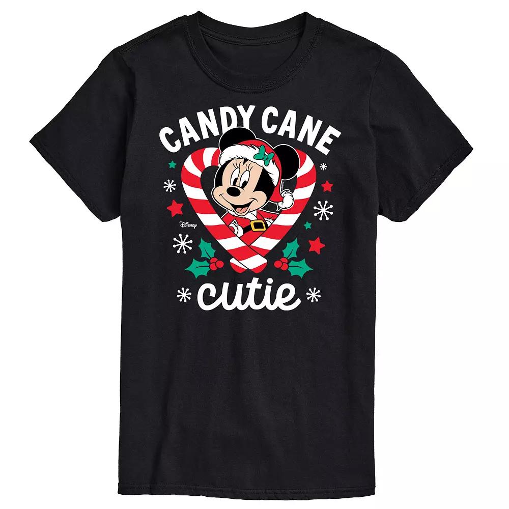 Disney's Minnie Mouse Men's Candy Cane Cutie Graphic Tee,  Product Image