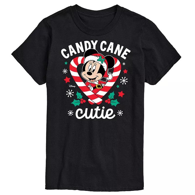 Disney's Minnie Mouse Men's Candy Cane Cutie Graphic Tee,  Product Image