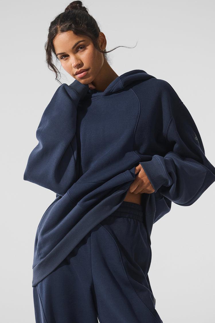 Make Waves Hoodie - Navy Tonal Product Image