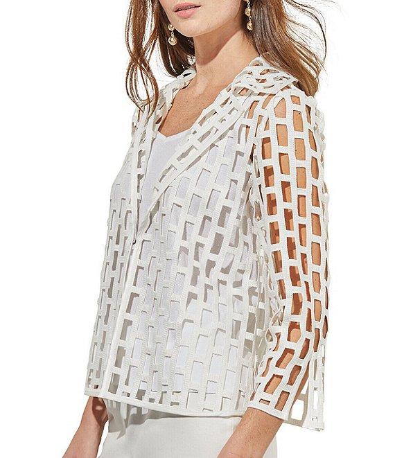 Ming Wang Scoop Neck Sleeveless Side Slit Knit Tank Top Product Image