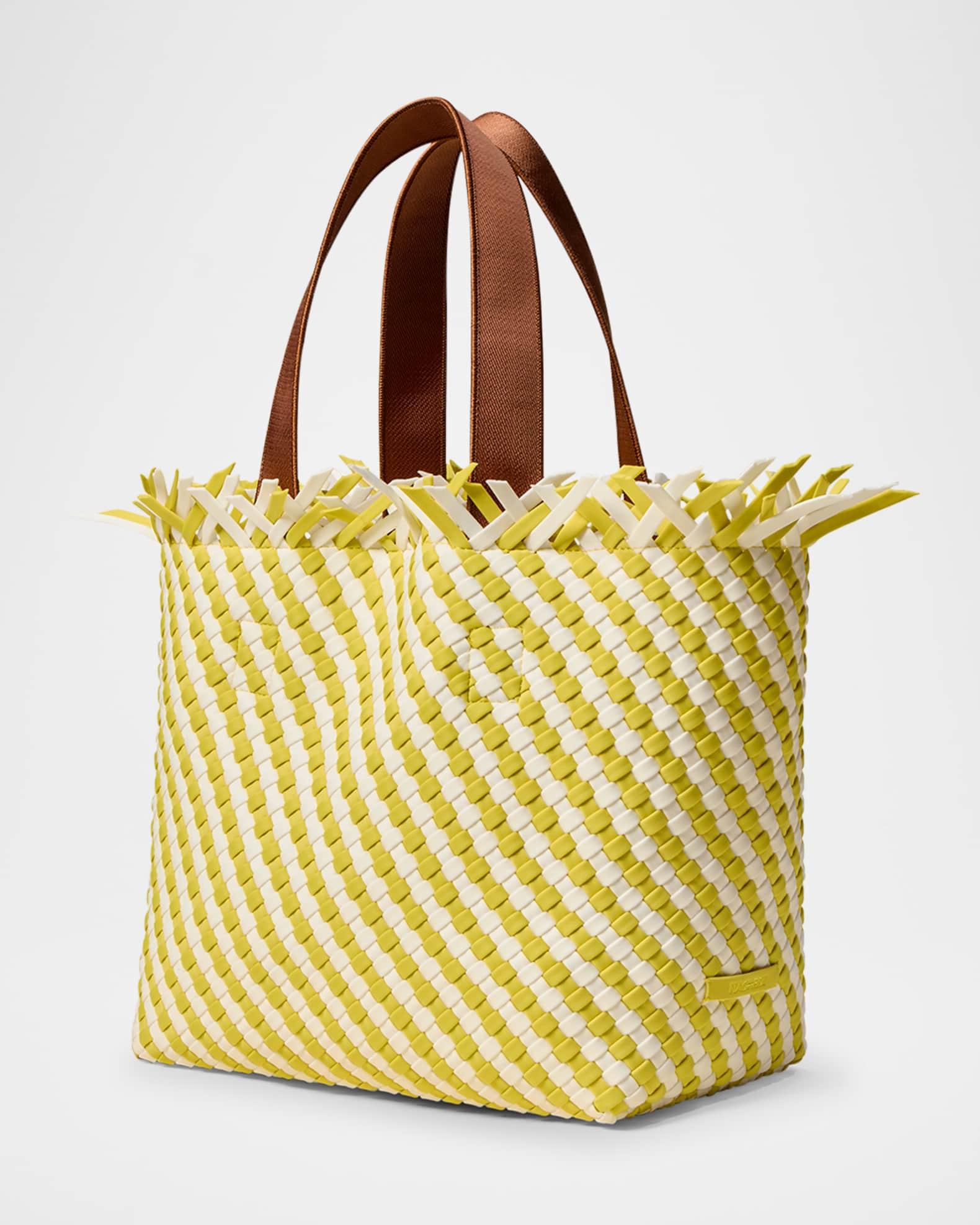 Havana Medium Fringe Woven Tote Bag Product Image