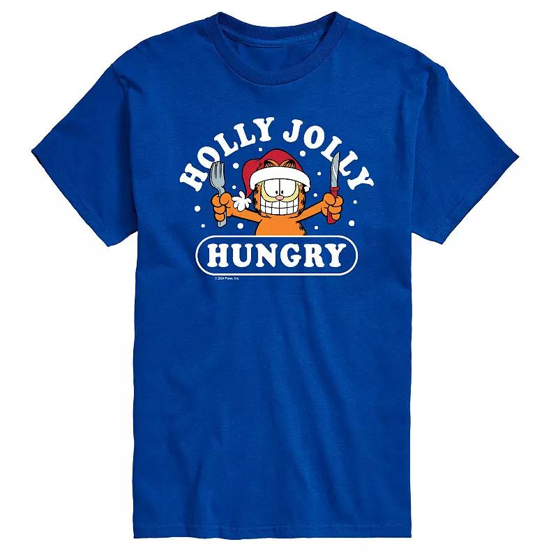 Big & Tall Garfield Holly Jolly Hungry Graphic Tee, Men's,  Product Image