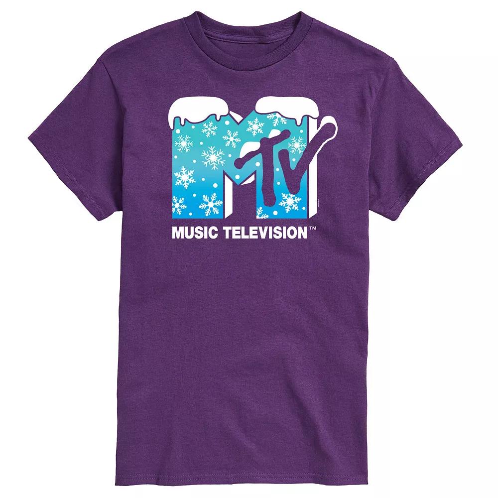 Big & Tall MTV Snowflakes Logo Graphic Tee, Men's,  Product Image