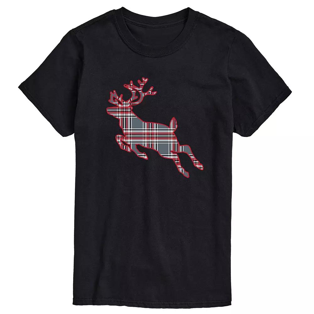 Big & Tall Deer Charcoal Tee, Men's,  Product Image