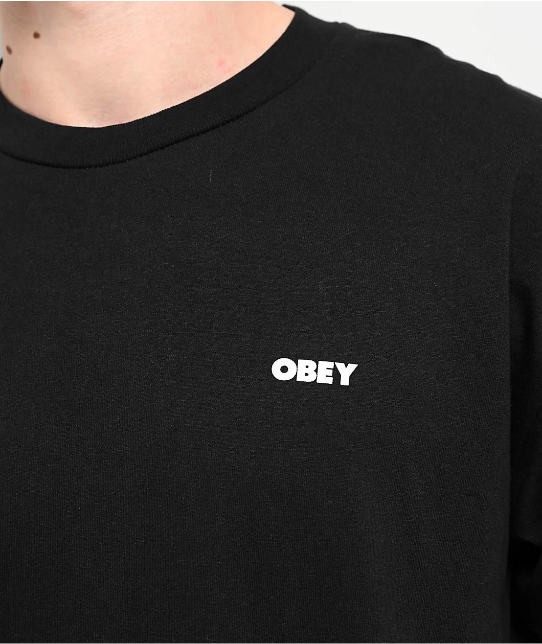 Obey Make Art Not War Black T-Shirt Product Image