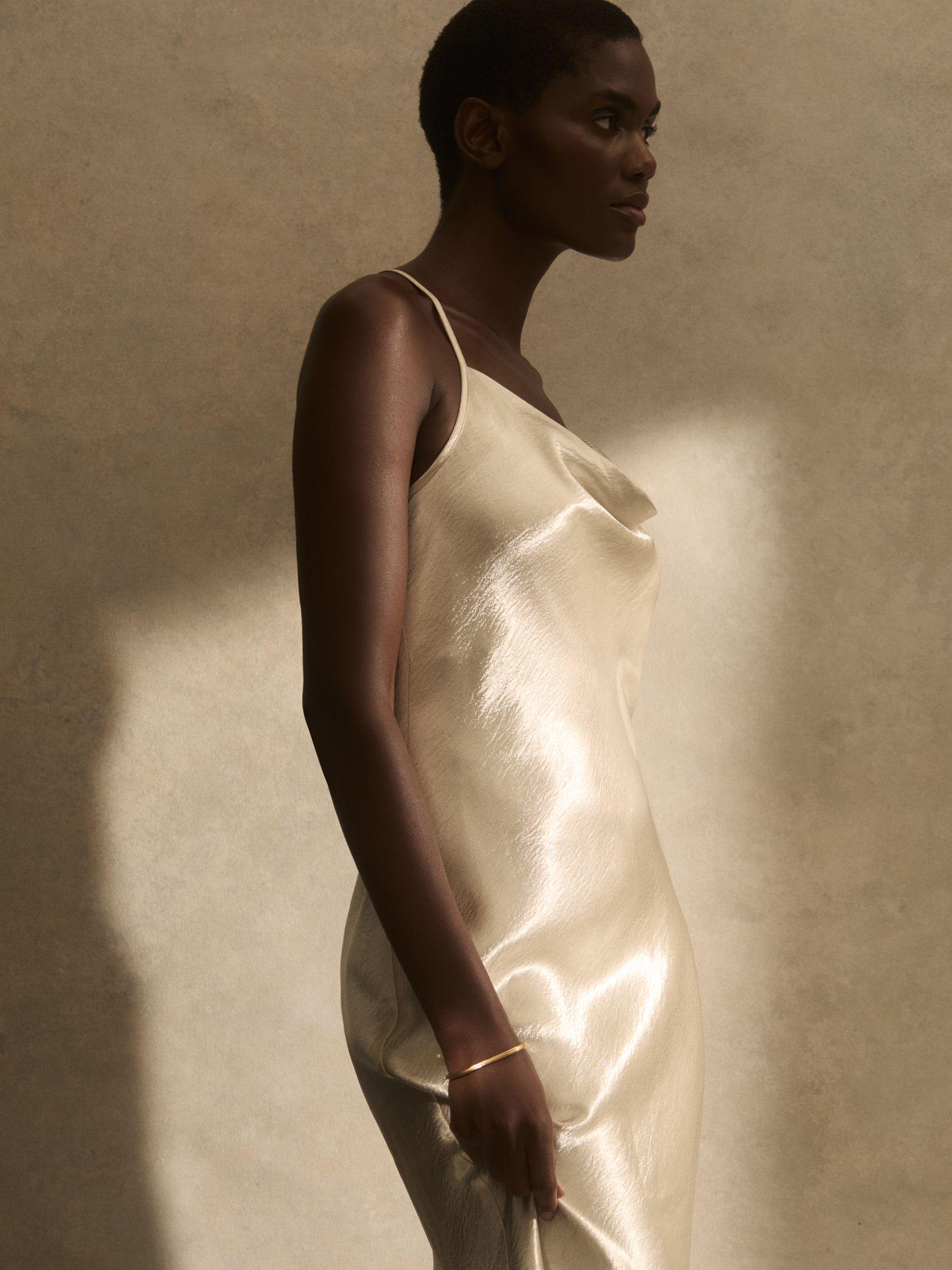 Contour Hinged Cuff in Gold Tone Product Image