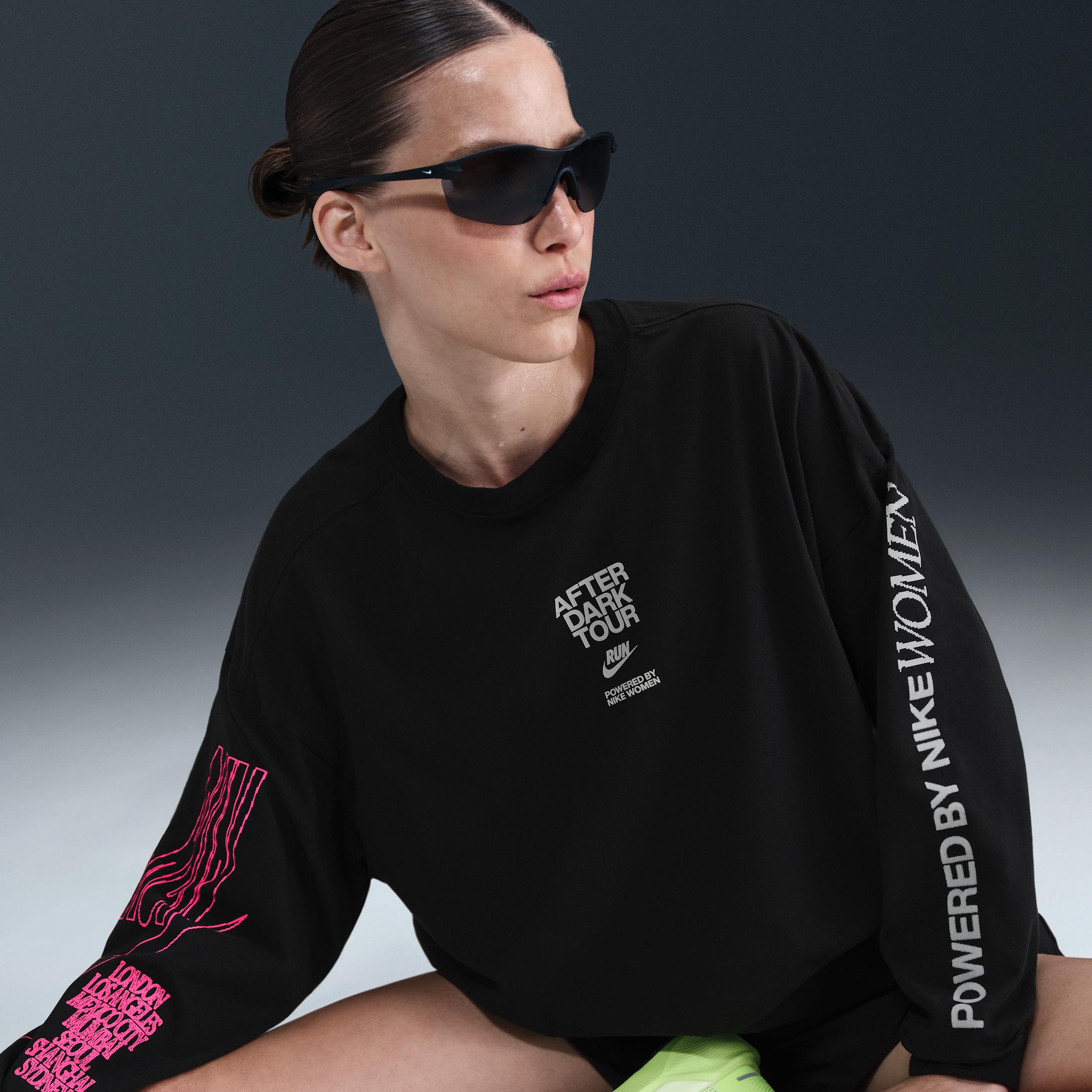 Nike After Dark Tour Women's Oversized Long-Sleeve Graphic T-Shirt Product Image