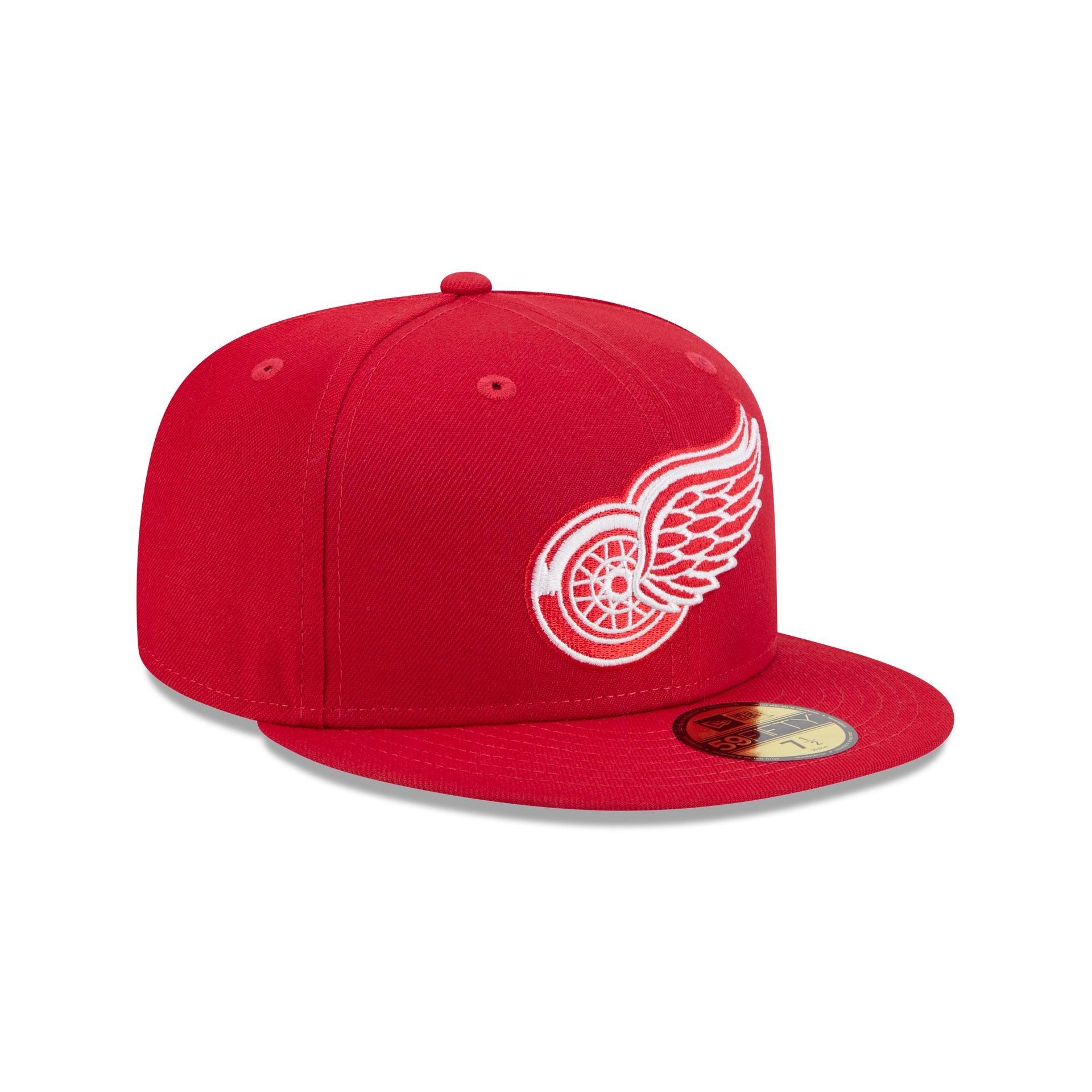 Detroit Red Wings Rear Wordmark 59FIFTY Fitted Hat Male Product Image