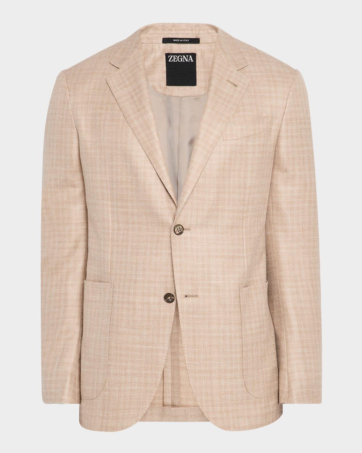 Men's Tonal Plaid Sport Coat Product Image