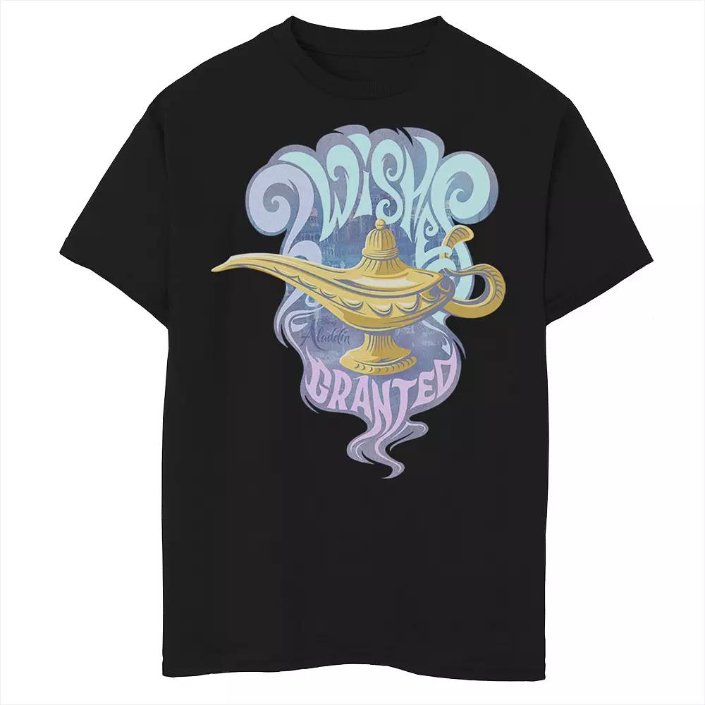 Disney's Aladdin Boys 6-20 Live Action Wishes Granted Genie Lamp Graphic Tee, Boy's,  Product Image