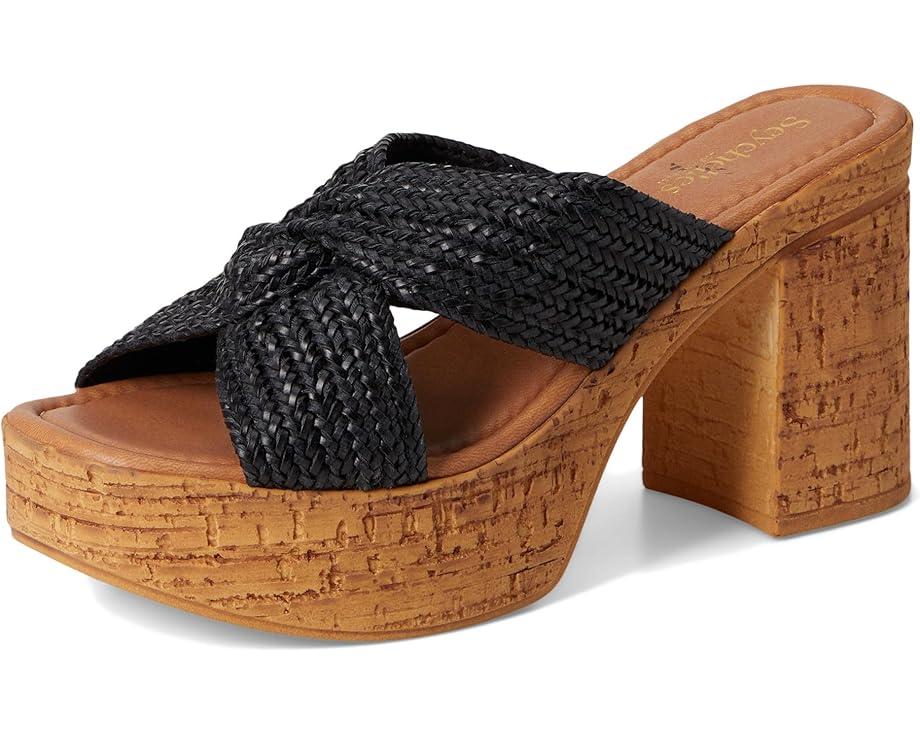 Adorned Metallic Raffia Slide Sandal Product Image