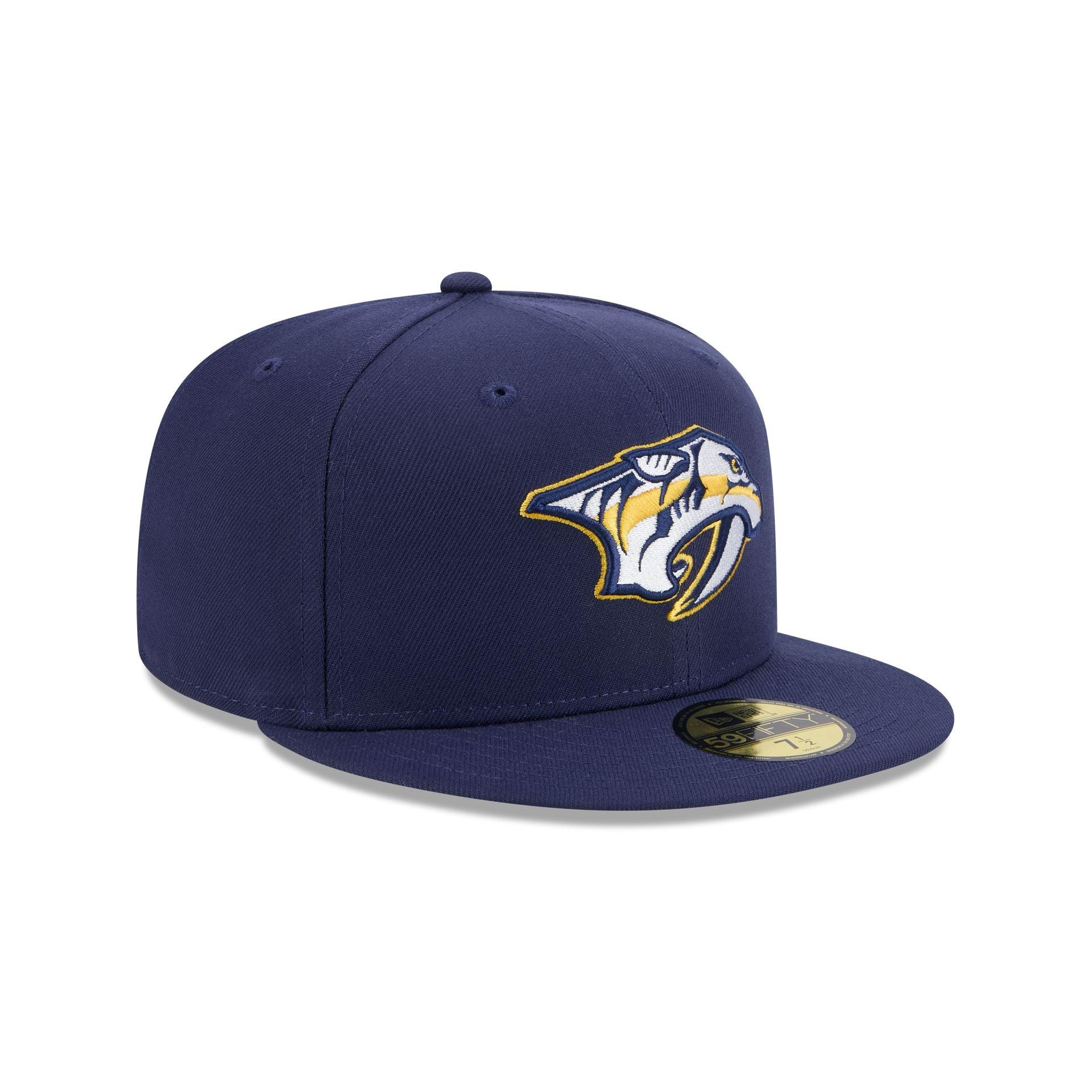 Nashville Predators Rear Wordmark 59FIFTY Fitted Hat Male Product Image
