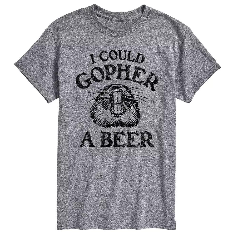 Big & Tall Could Gopher A Beer Tee, Men's,  Product Image