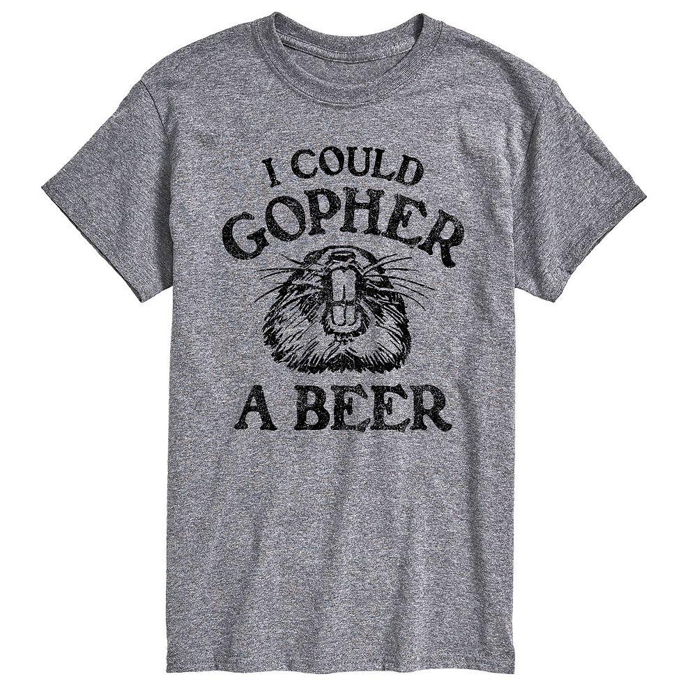 Big & Tall Could Gopher A Beer Tee, Men's,  Product Image