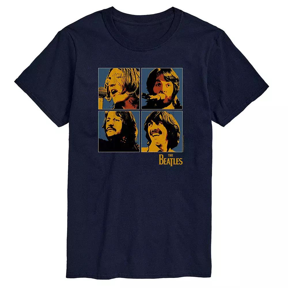 Big & Tall The Beatles Group Blocks Tee, Men's,  Product Image