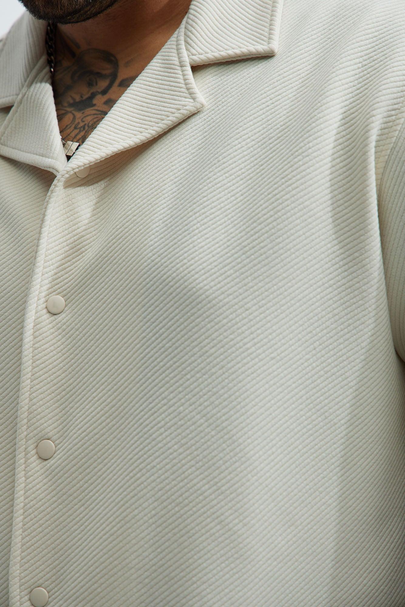 Kina Textured Shirt - Off White Product Image