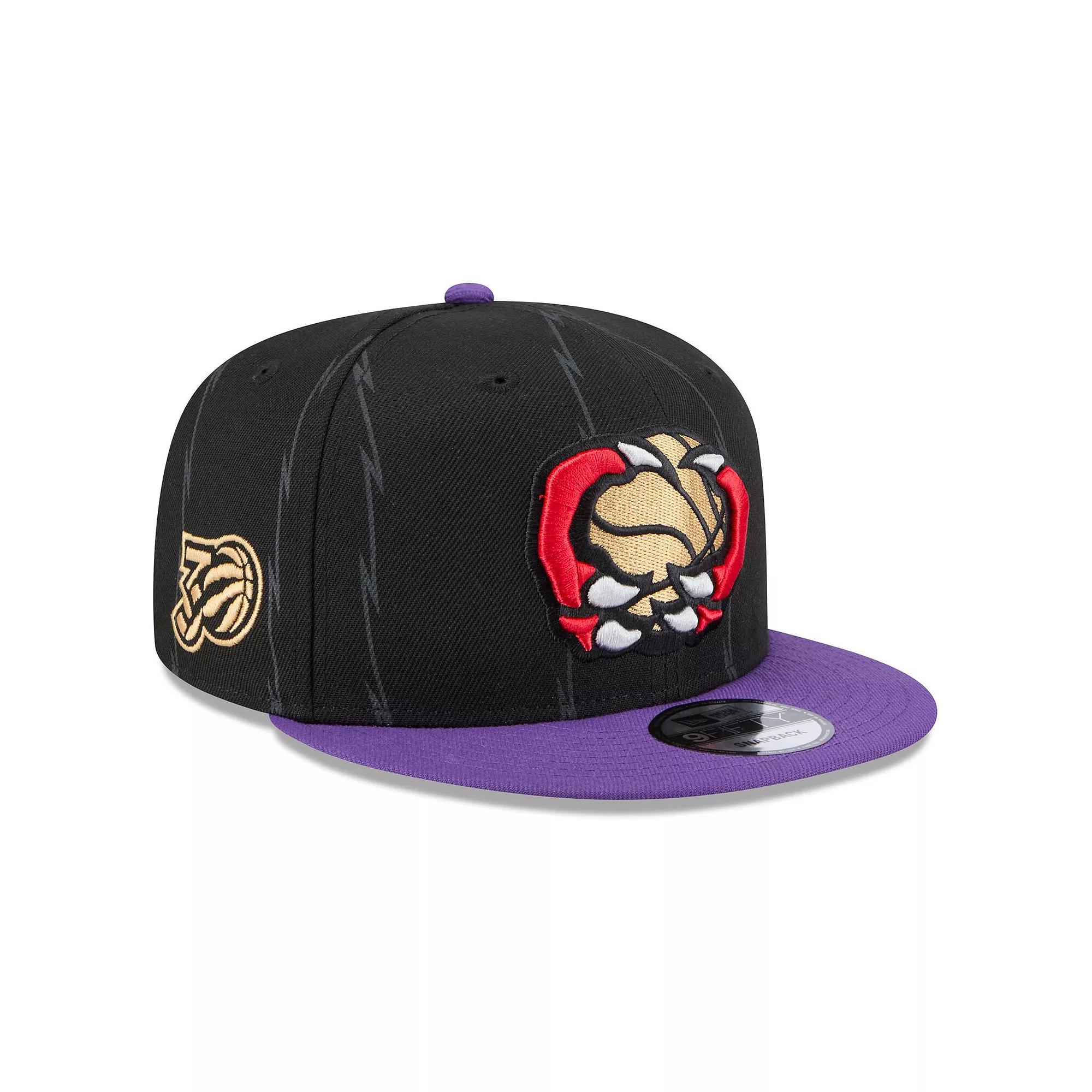 Men's New Era  Black Toronto Raptors 2024/25 City Edition 9FIFTY Snapback Hat, Rpt Black Product Image