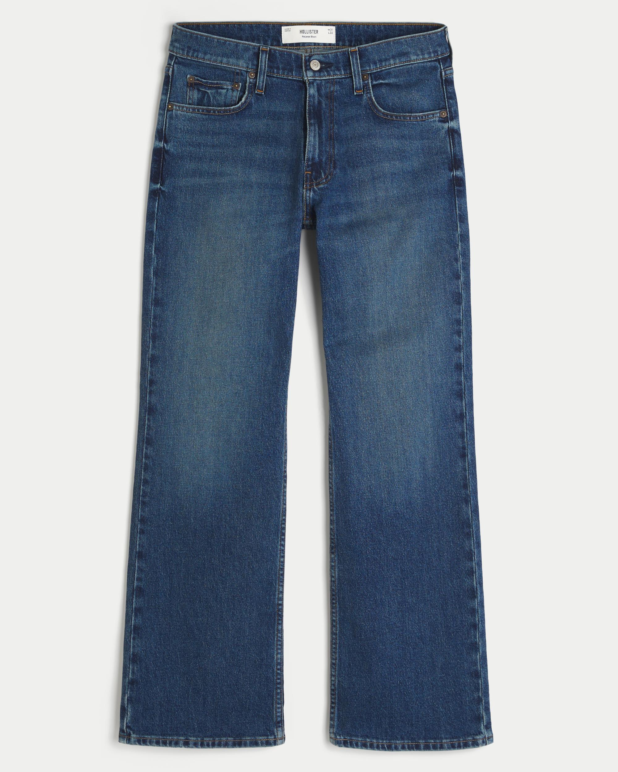 Dark Wash Relaxed Boot Jeans Product Image