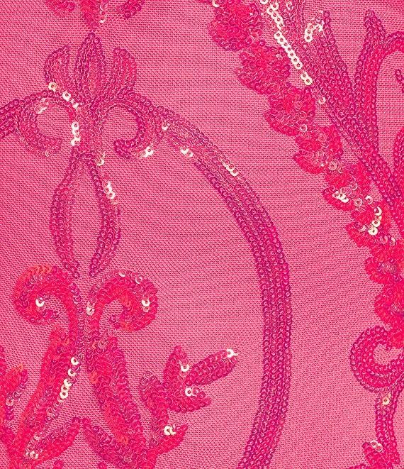 B. Darlin One Shoulder Bungee Strap Sequin Pattern Bodycon Dress Product Image