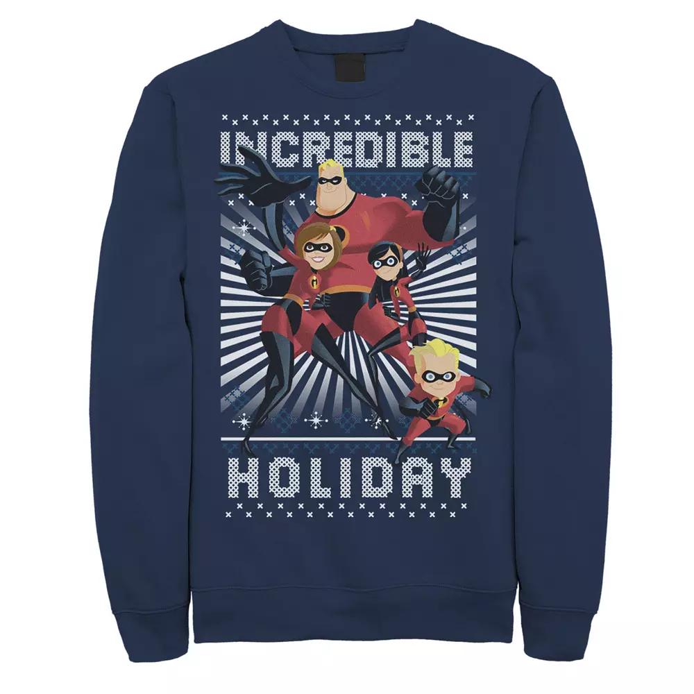 Disney / Pixar's The Incredibles Men's Holiday Portrait Sweatshirt,  Product Image