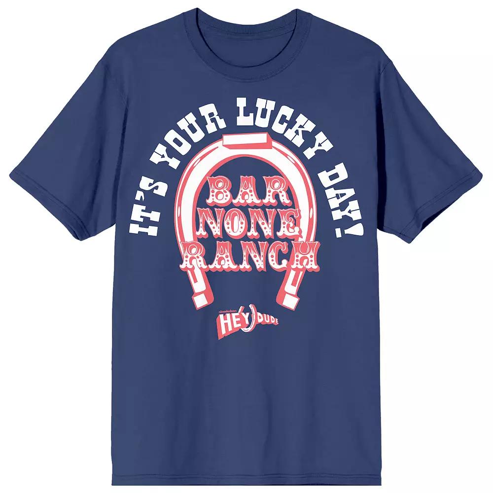Juniors' Nickelodeon Hey Dude Bar None Ranch Lucky Day Crewneck Graphic Tee, Women's, Size: XS, Blue Product Image