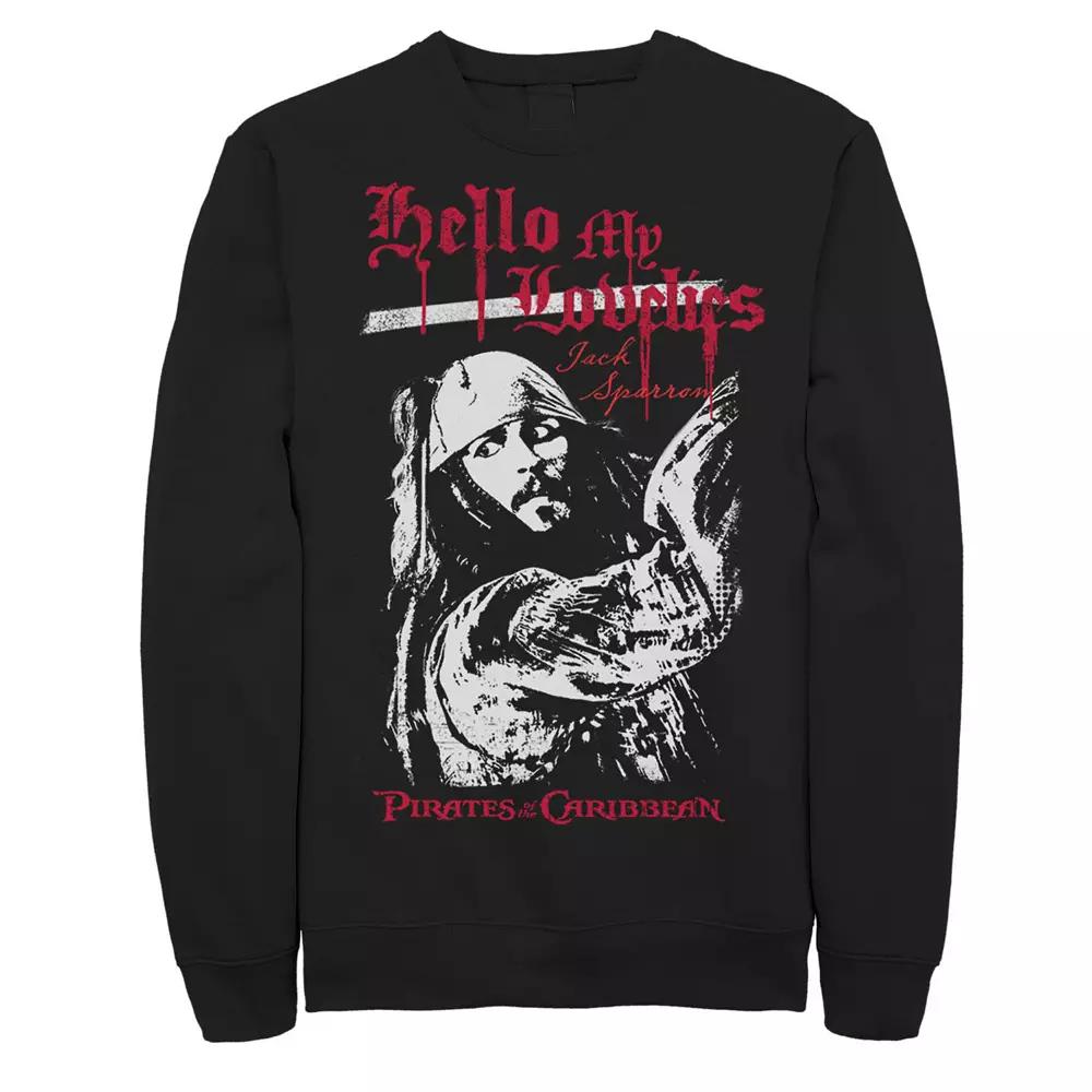 Disney's Big & Tall Pirates Of The Caribbean Hello Lovelies Fleece, Men's, Size: XL Tall, Black Product Image