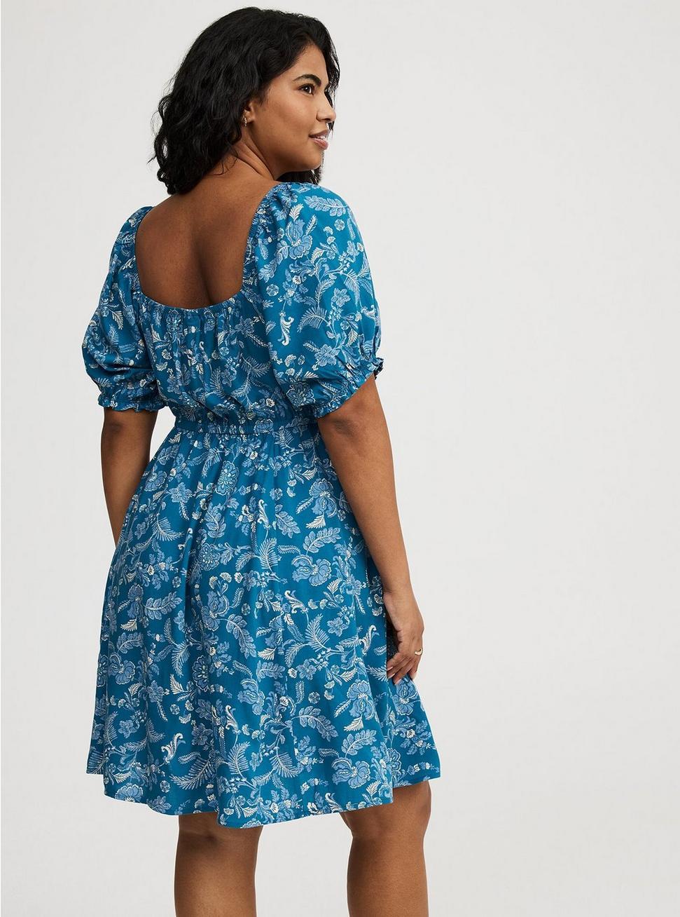 Mini Puff-Sleeve Dress Product Image