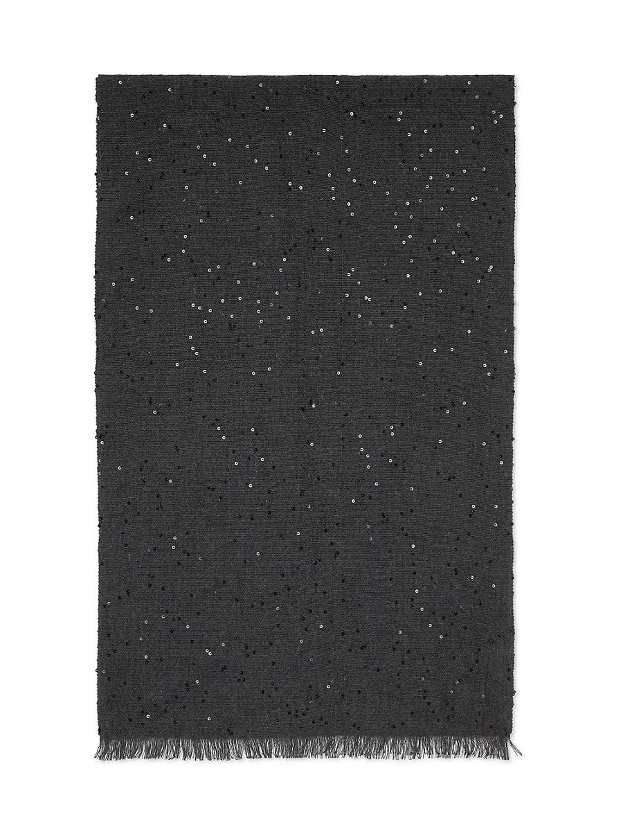 Womens Cashmere and Silk Diamond Yarn Scarf Product Image