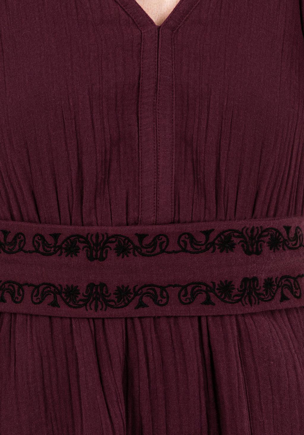 Poultice Embroidered Cotton Mini Dress Product Image