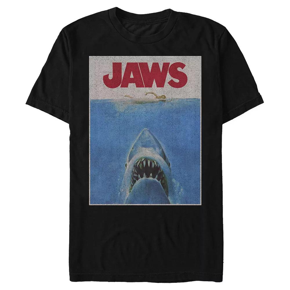 Men's Jaws Retro Movie Poster Graphic Tee,  Product Image