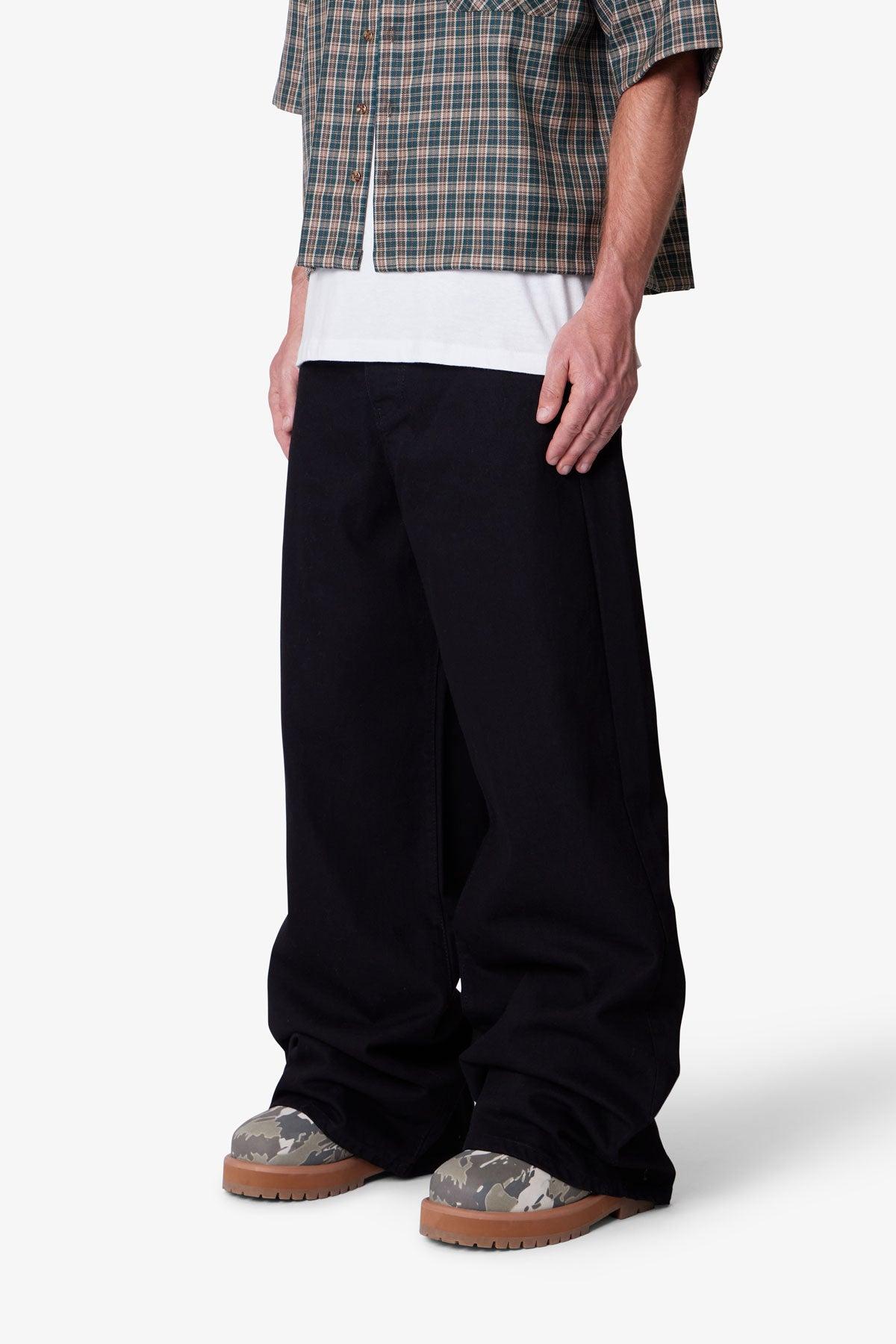 Raw Baggy Rave Denim - Washed Black Product Image