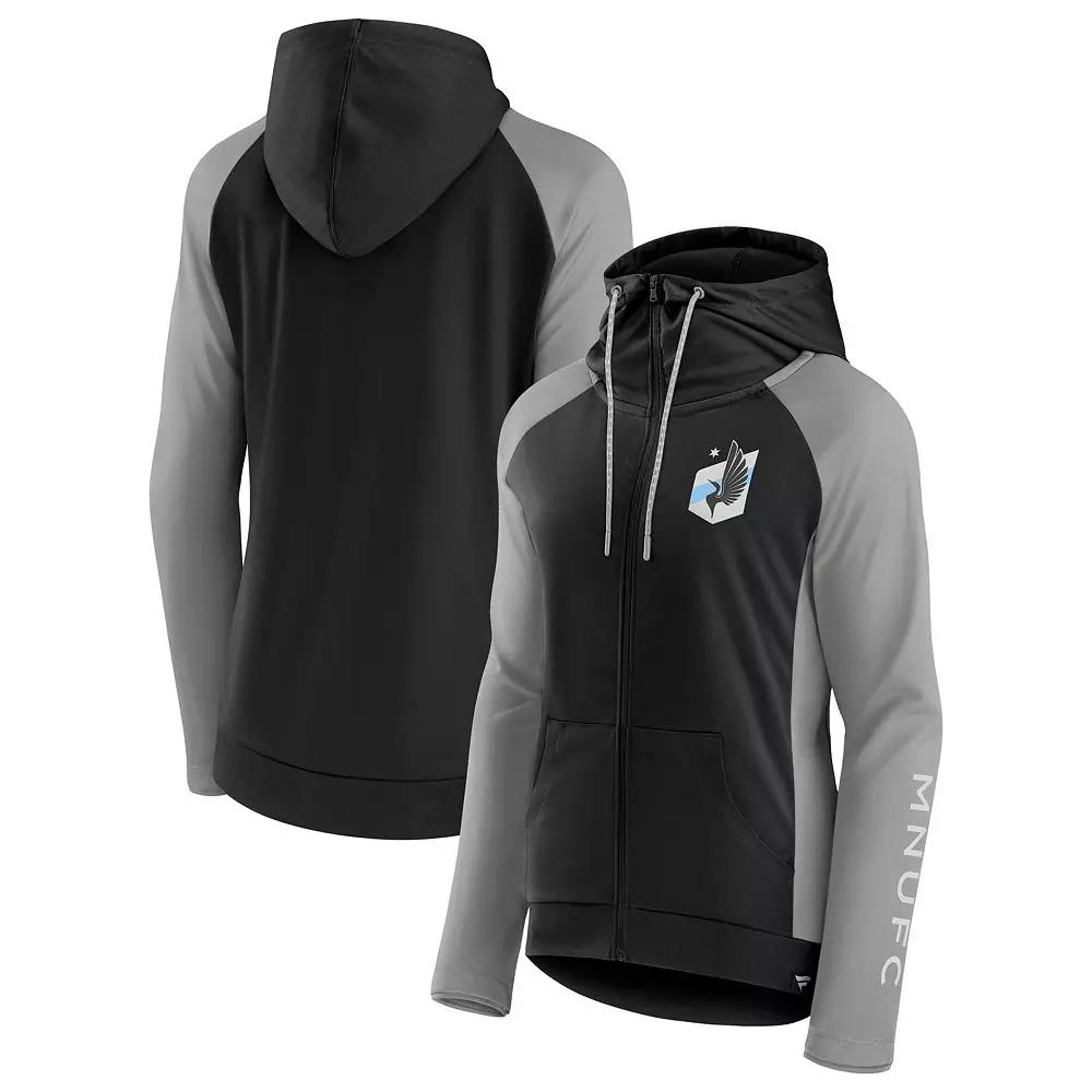Women's Fanatics Black Minnesota United FC Interlock Lightweight Full-Zip Jacket,  Product Image