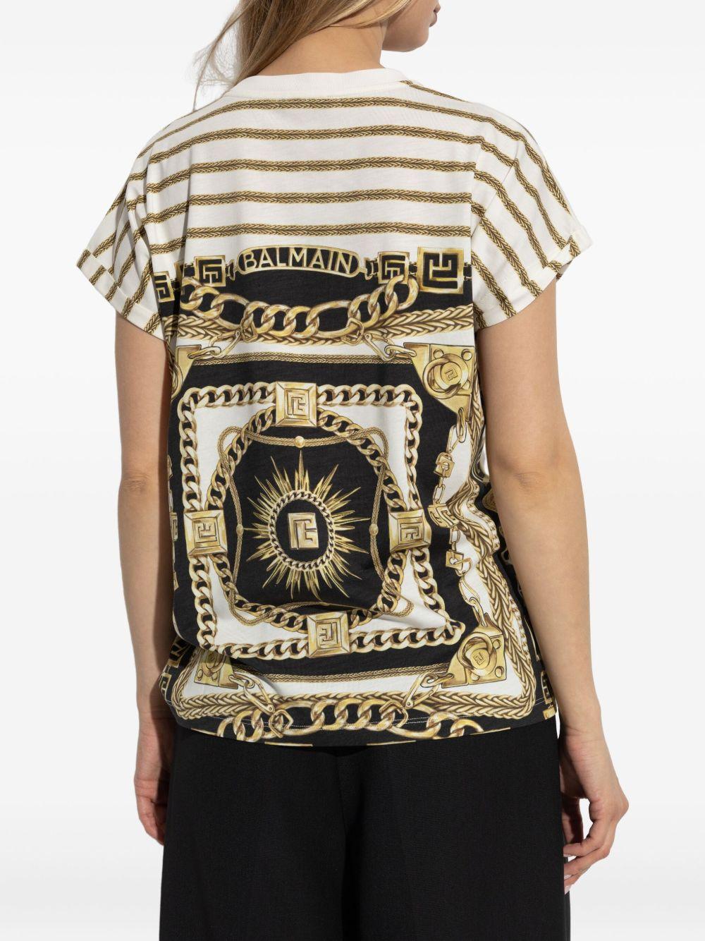 baroque-pattern T-shirt Product Image
