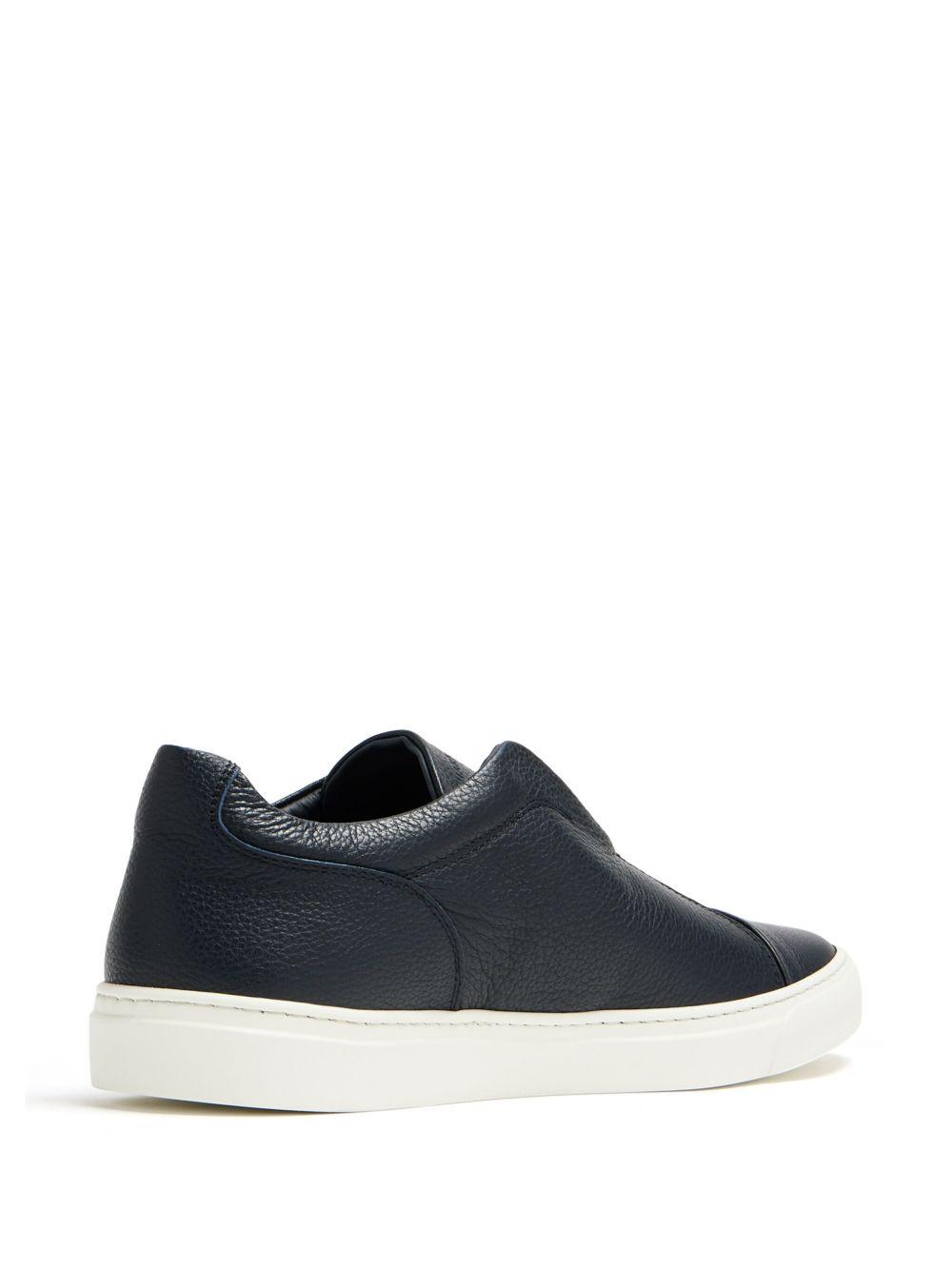 leather low-top sneakers Product Image