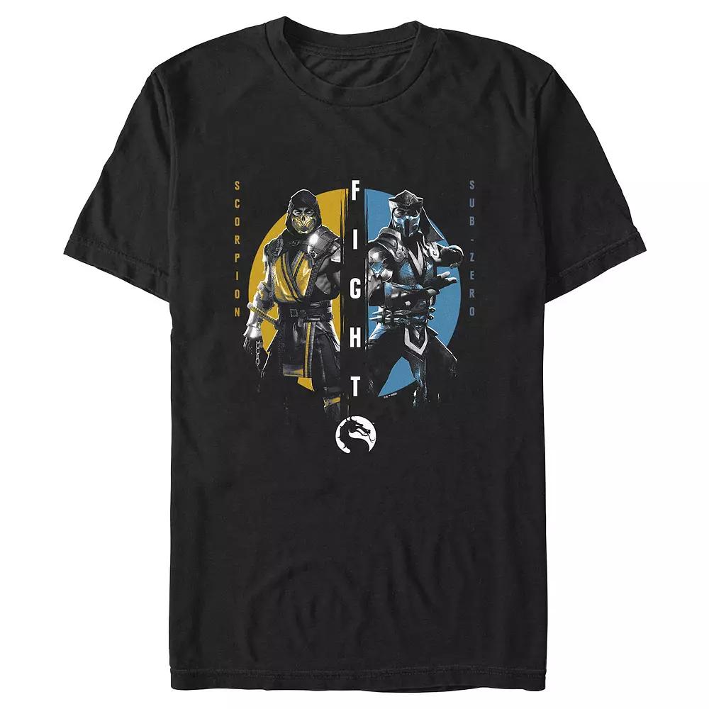 Men's Mortal Kombat Scorpion Fight Subzero Graphic Tee,  Product Image