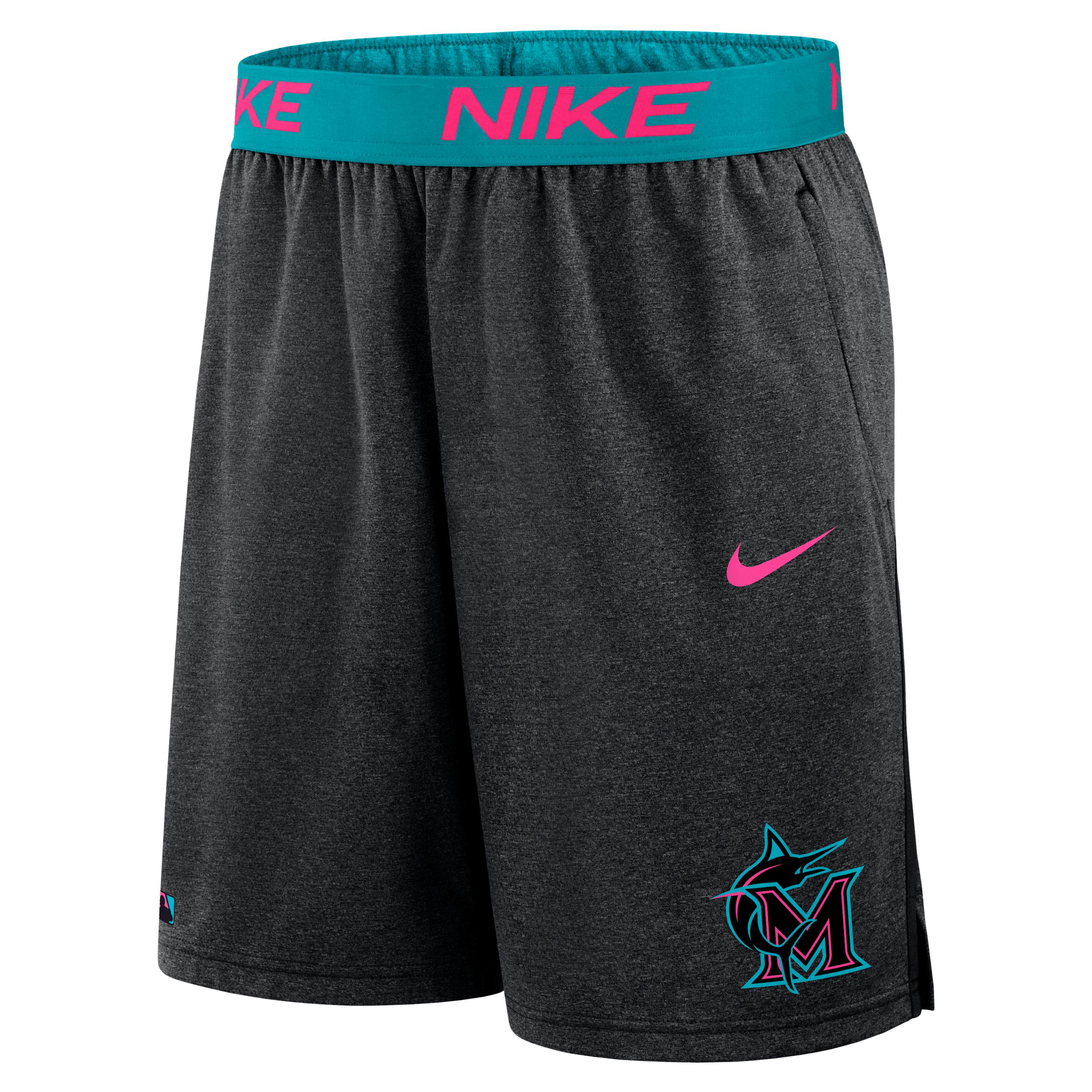 Miami Marlins Authentic Collection City Connect Nike Mens Dri-FIT MLB Shorts | 015E0E48MQM-AWL Product Image