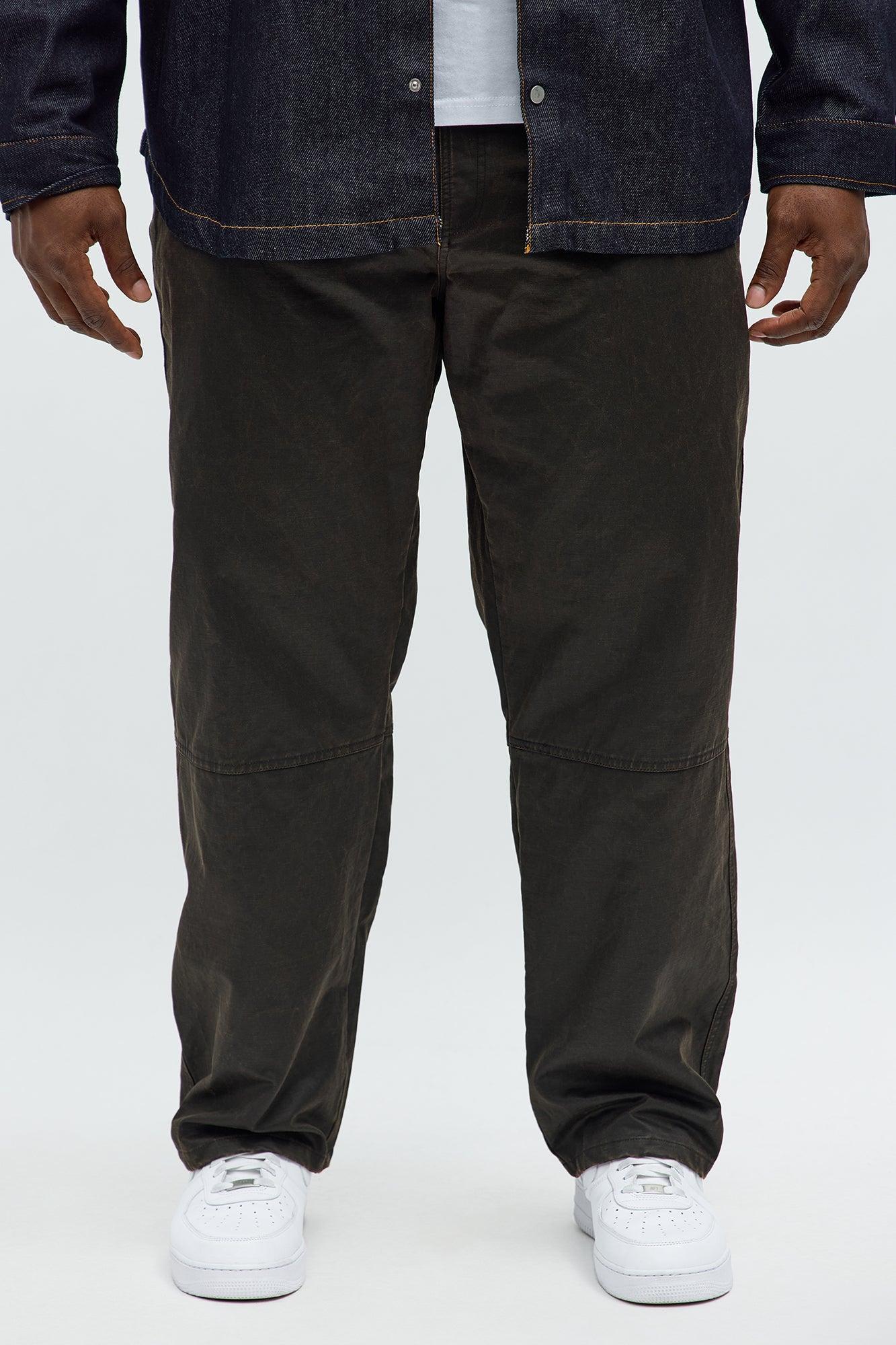 Straight Santa Fe Waxed Pants - Brown Product Image